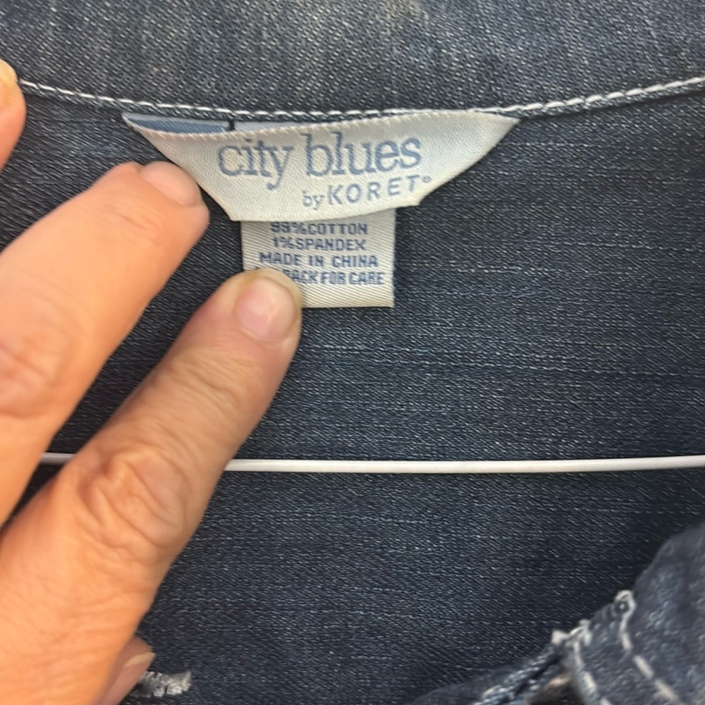 Koret Blue Jean Jacket Classic Denim Style - Picture 4 of 11